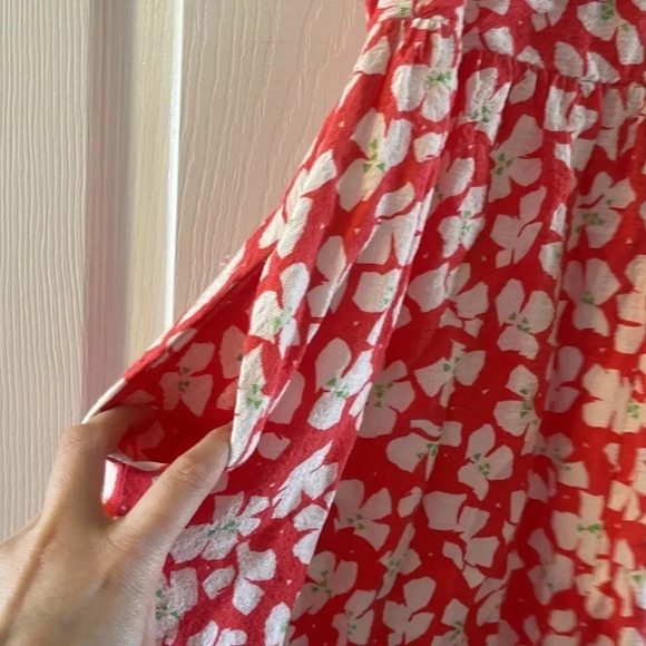 Urban Outfitters Pink coral floral print Romper XS - Picture 6 of 9